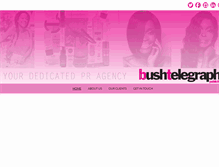 Tablet Screenshot of bushtelegraphpublicity.com